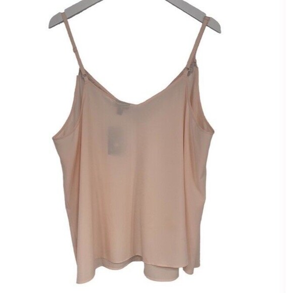 TORRID Peach Blush Chablis Black Lace Trim Cami size 1X Plus Sexy Feminine NEW - Picture 3 of 7